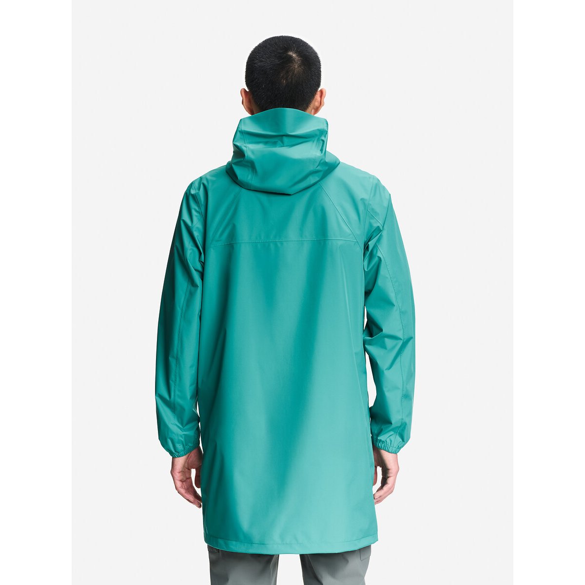 Parka mi-longue imperméable, compactable vert turquoise, AIGLE