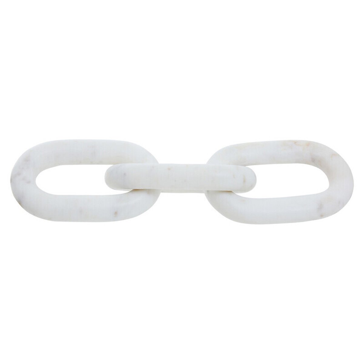 Decor Marble Three Link Chain in White white, FIFTY FIVE SOUTH