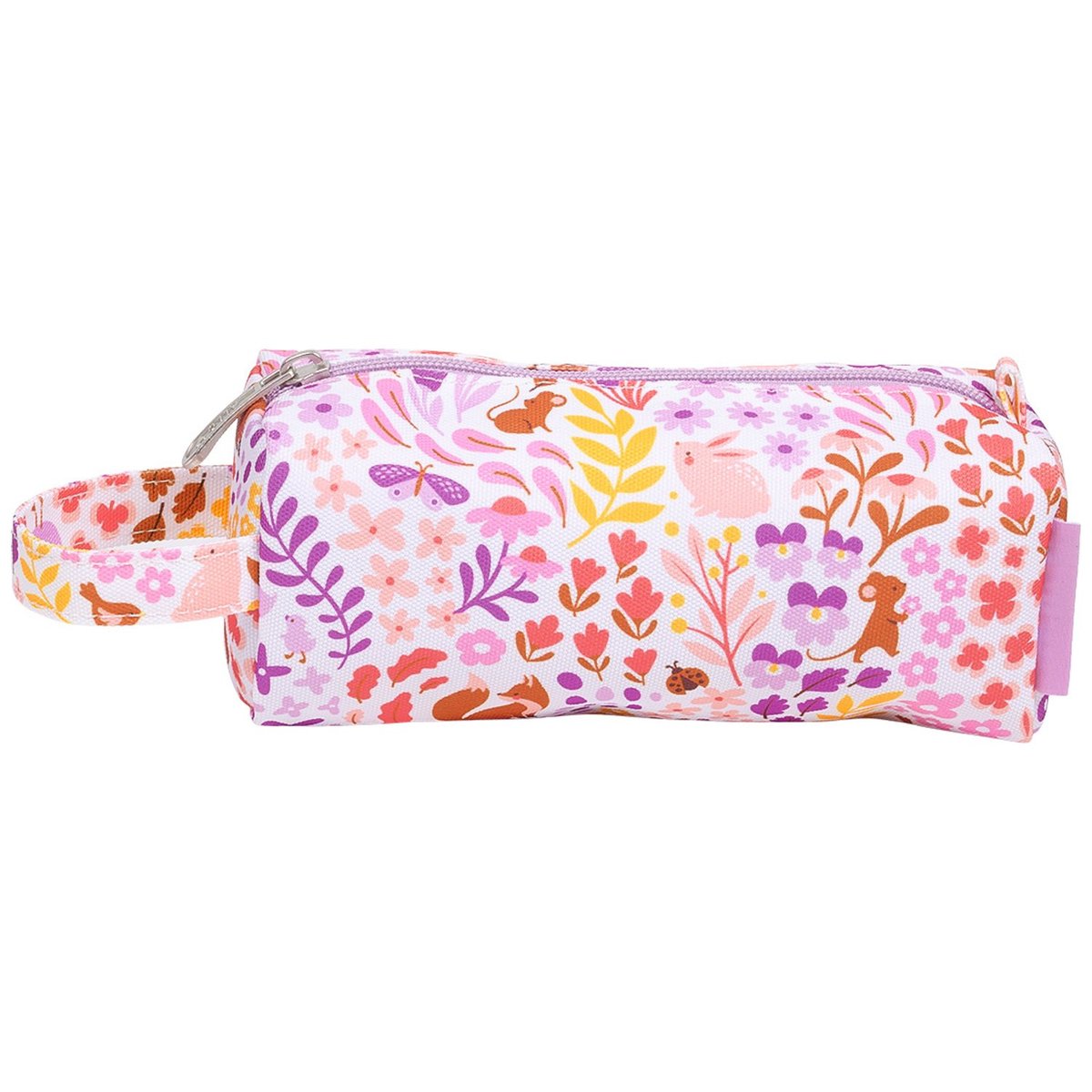 Trousse violet, blanc, jaune, A LITTLE LOVELY COMPANY