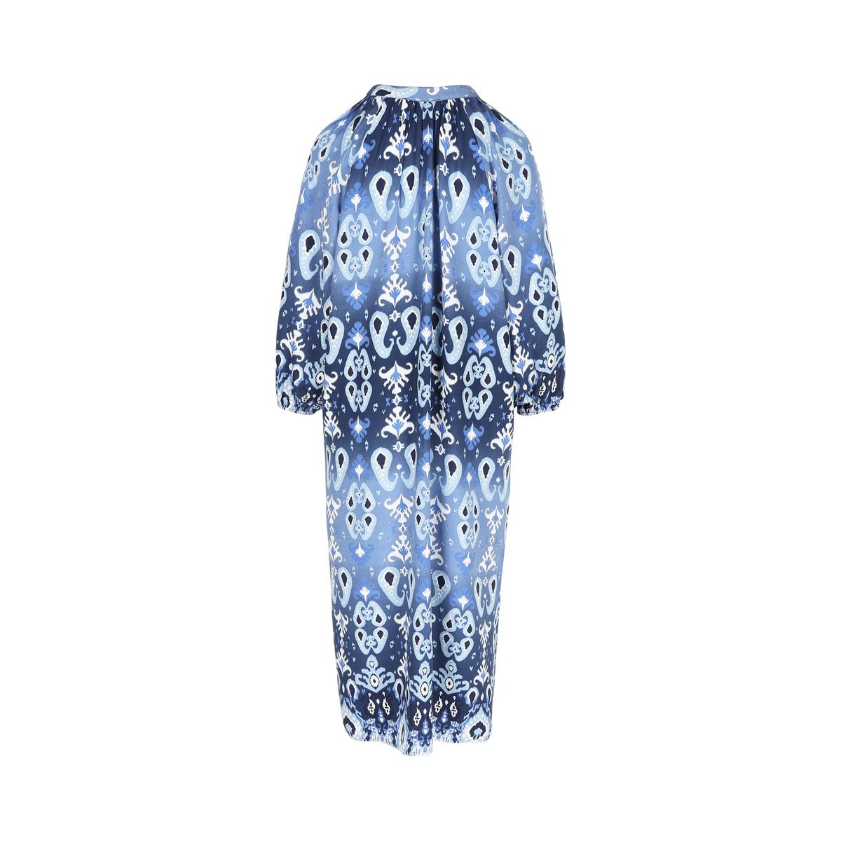 Robe caftan à imprimé bleu, LOLALIZA
