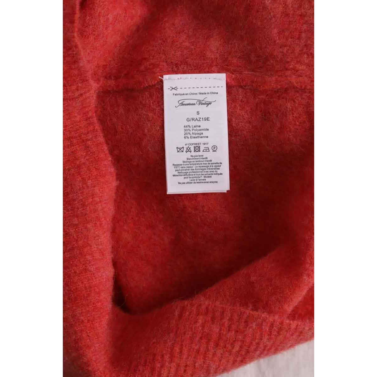 Cardigan - Très Bon État rouge, AMERICAN VINTAGE