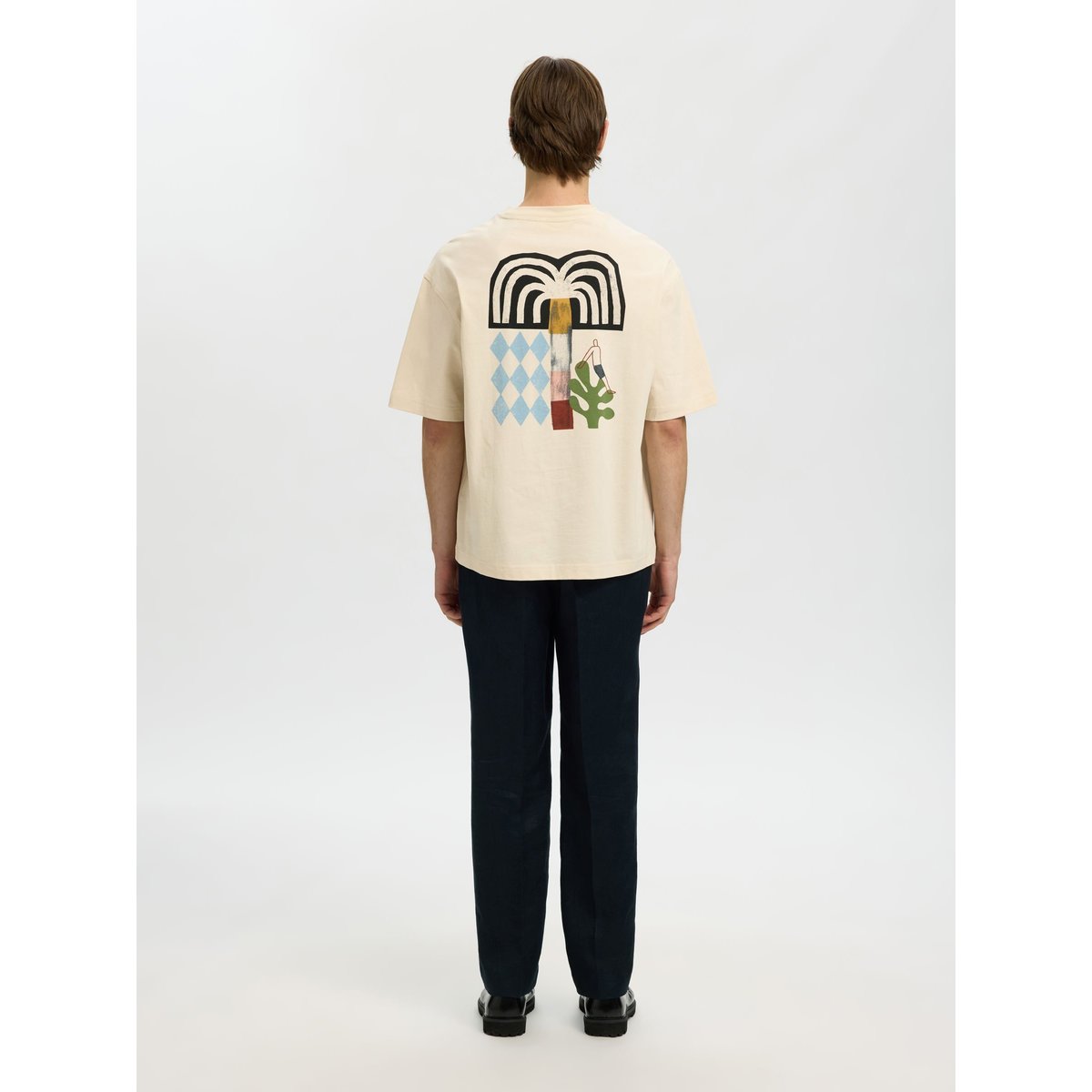 T-Shirt birch, SELECTED