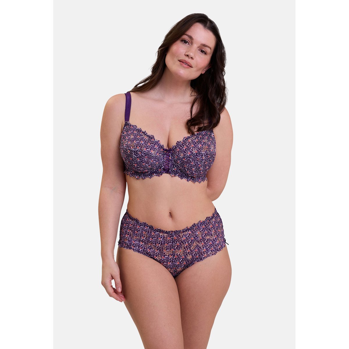 Culotte Arum Mosaic imprimé graphic mûre, SANS COMPLEXE