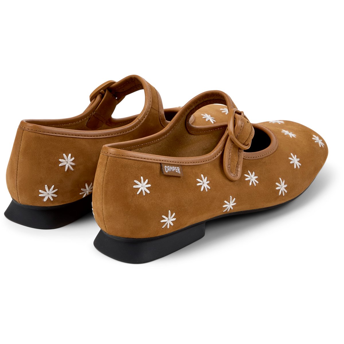 Ballerines Cuir CASI MYRA marron moyen, CAMPER