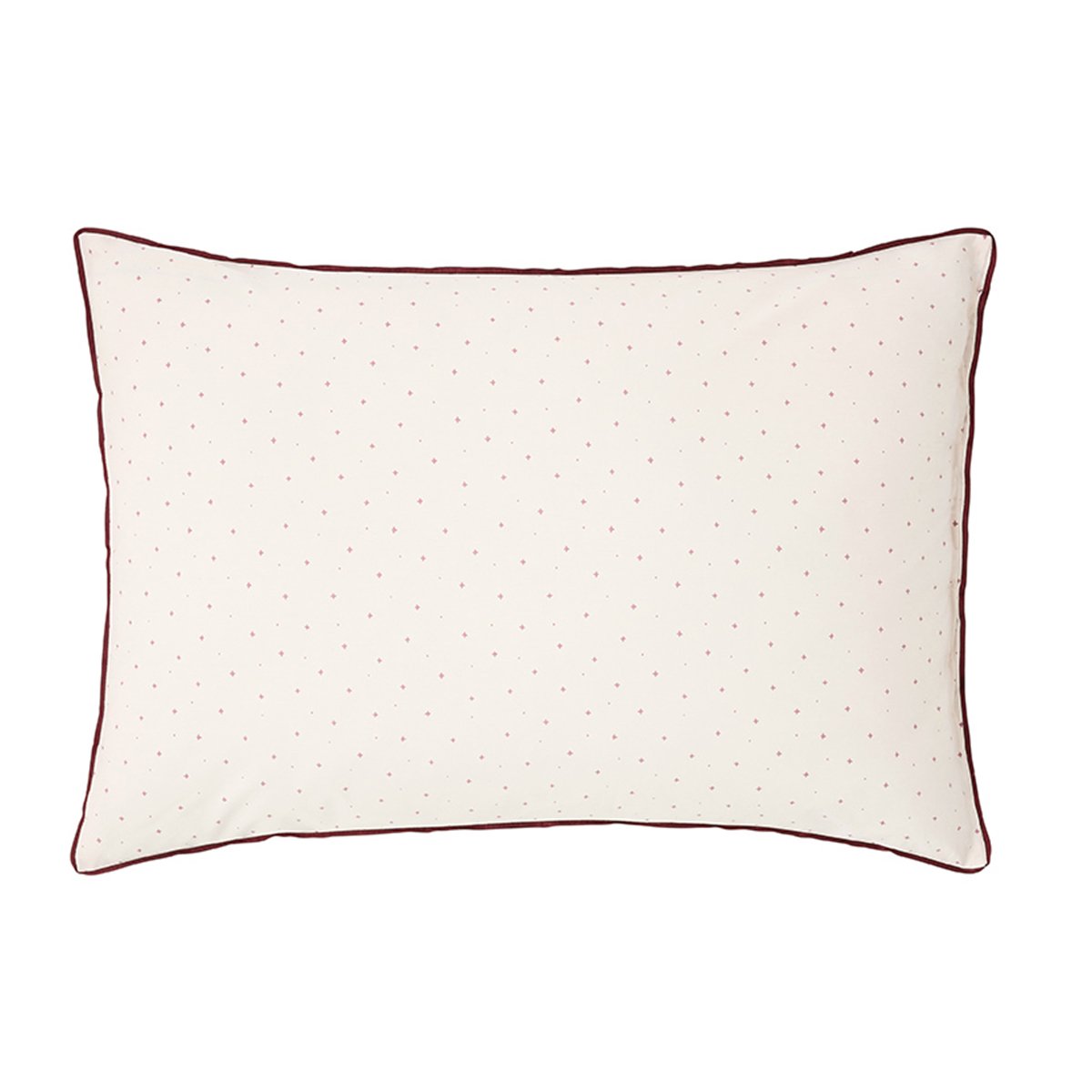 Taie d'oreiller imprimée en percale de coton, ORIENTAL GARDEN rose clair, ESSIX