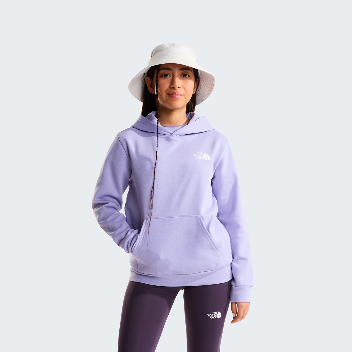 Sweat à capuche, imprimé dos, BOX violet, THE NORTH FACE