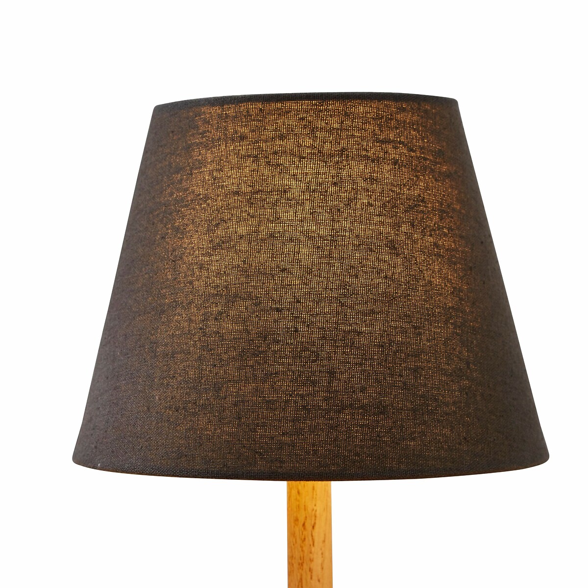20cm Marietta Linen Tapered Lampshade charcoal grey, SO'HOME