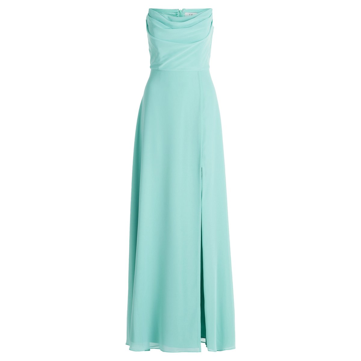Robe de soirée à encolure bénitier bright jade, VERA MONT