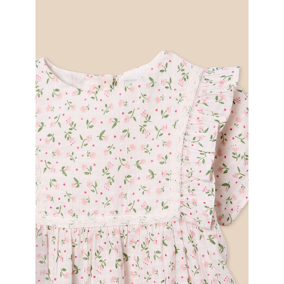Robe fleurie imprimé camelia, CYRILLUS