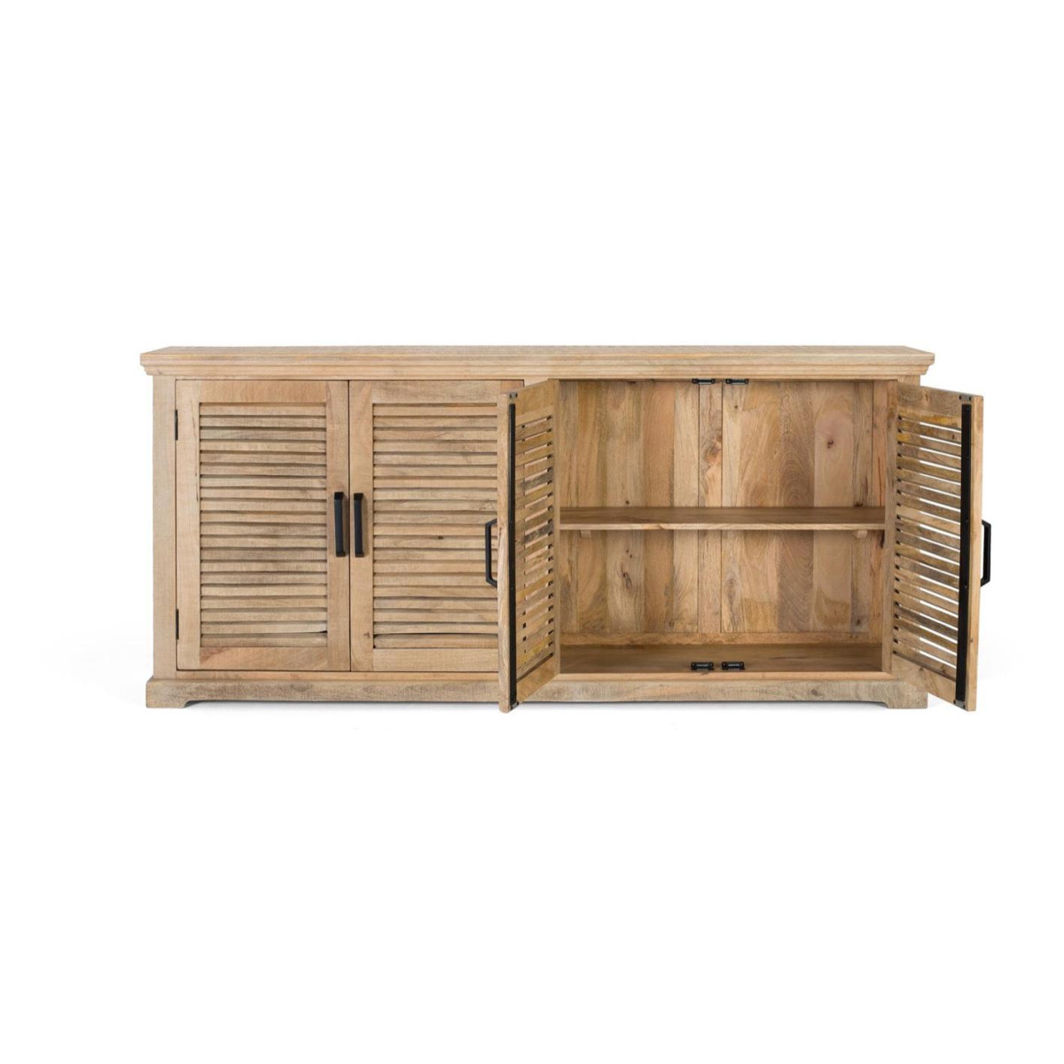 Bahut Bois Marron - SIBYLLE marron, DECORATION D’AUTREFOIS