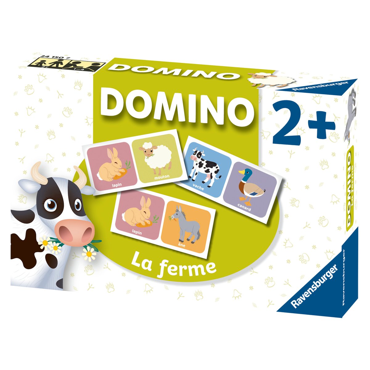 Domino theme La ferme jeux couleur unique, RAVENSBURGER