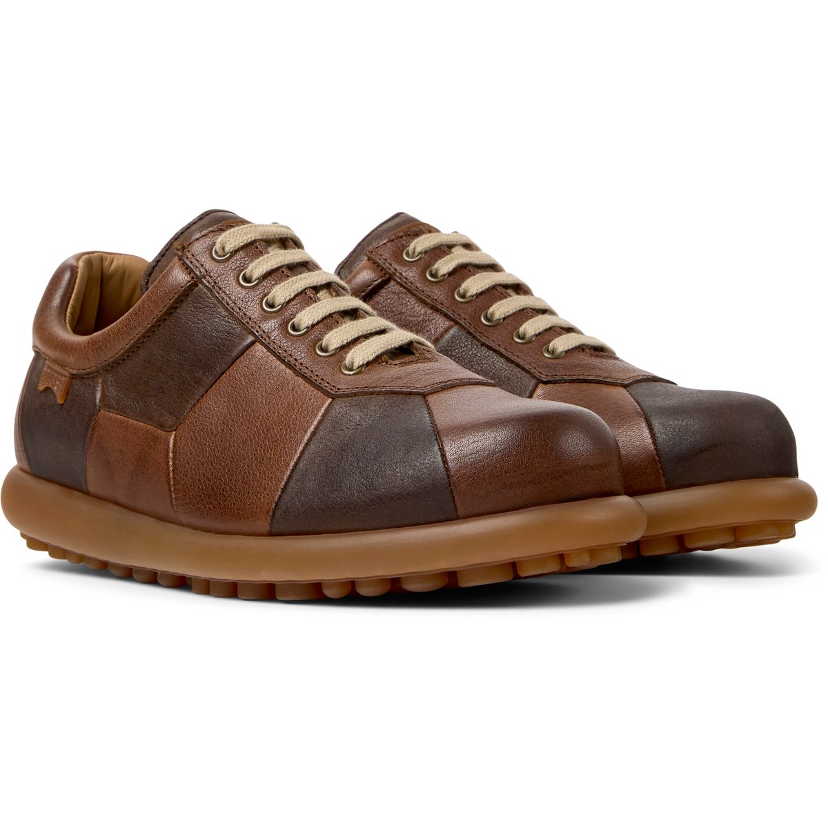 Baskets Pelotas Ariel Hella Twins cuir marron, CAMPER