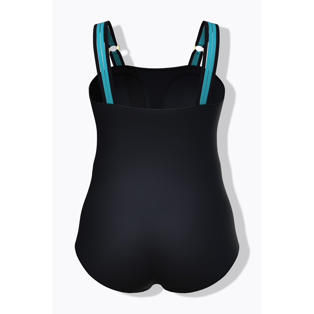 Maillot de bain, motif à fleurs noir, ULLA POPKEN