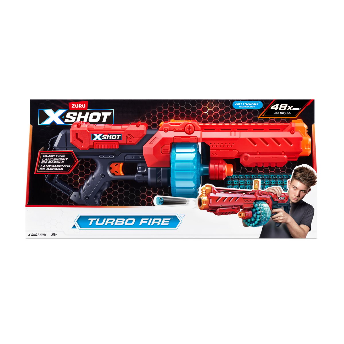 Xshot excel turbo fire blaster multicolore, ZURU