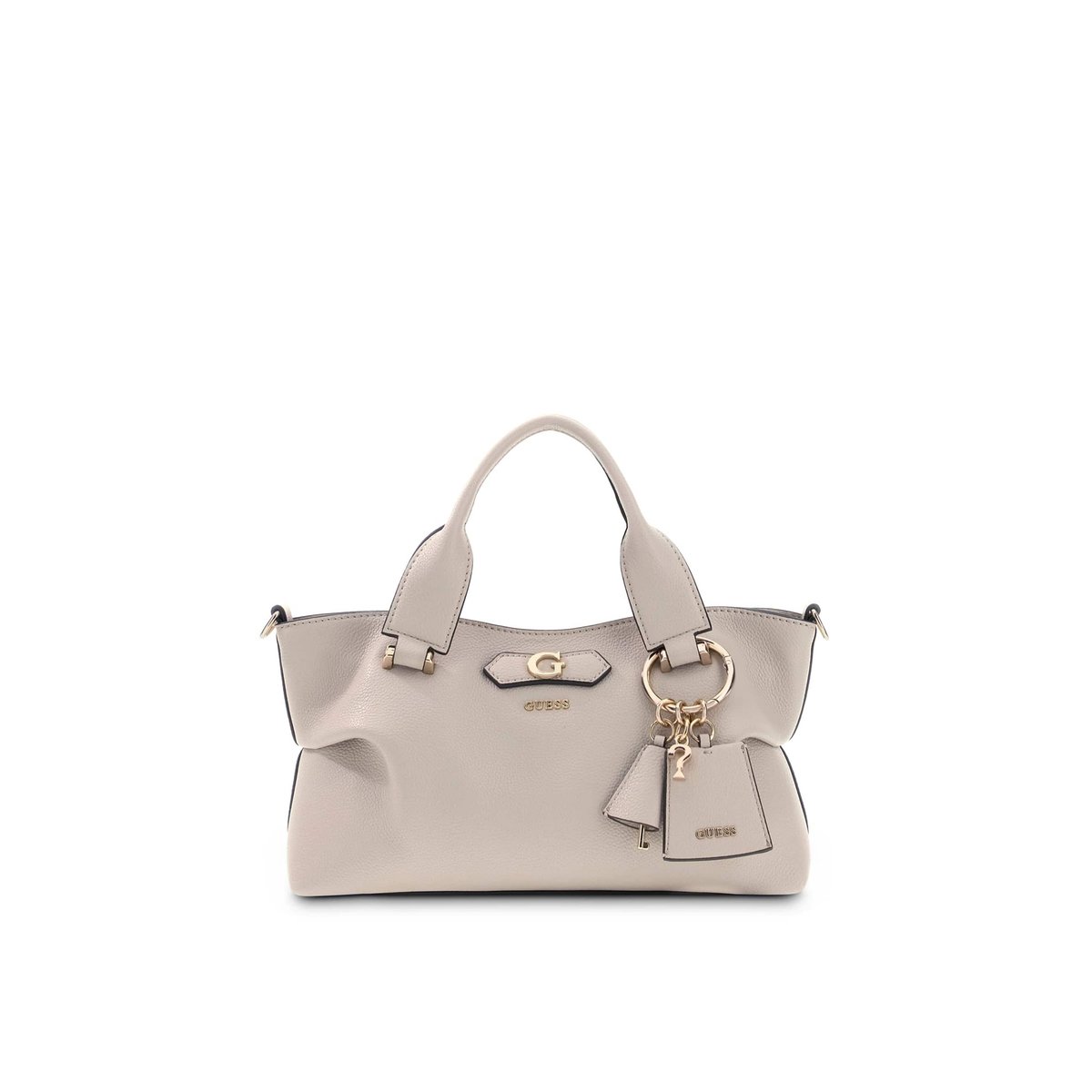 Sac Mini Satchel Suzy crème, GUESS