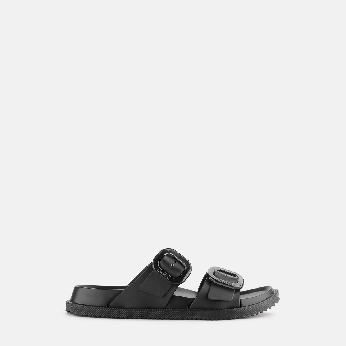 Sandales avec double buckles ELISE LILOU noire, LEMON JELLY