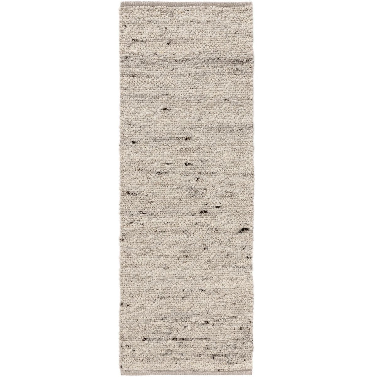 Tapis de couloir en laine tissé main FINN crème, BENUTA 