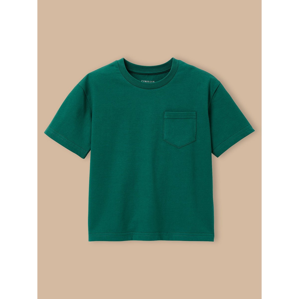 T-shirt uni  - coton biologique gazon, CYRILLUS