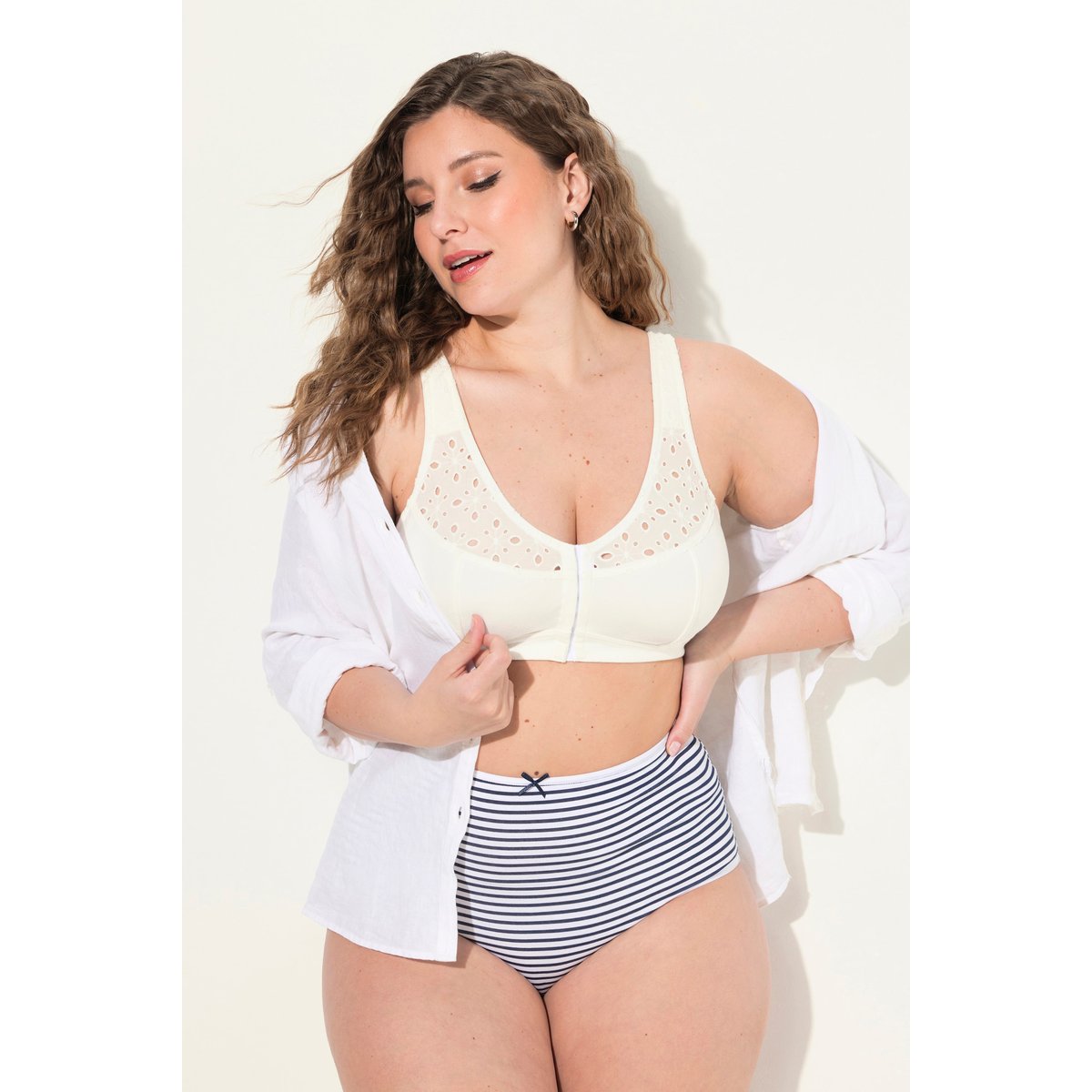 Soutien-gorge de maintien, sans armatures blanc neige, ULLA POPKEN
