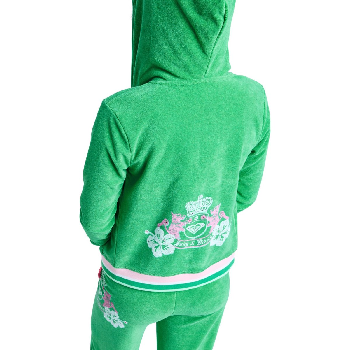 Sweat à capuche zippé. vert island green, ROXY