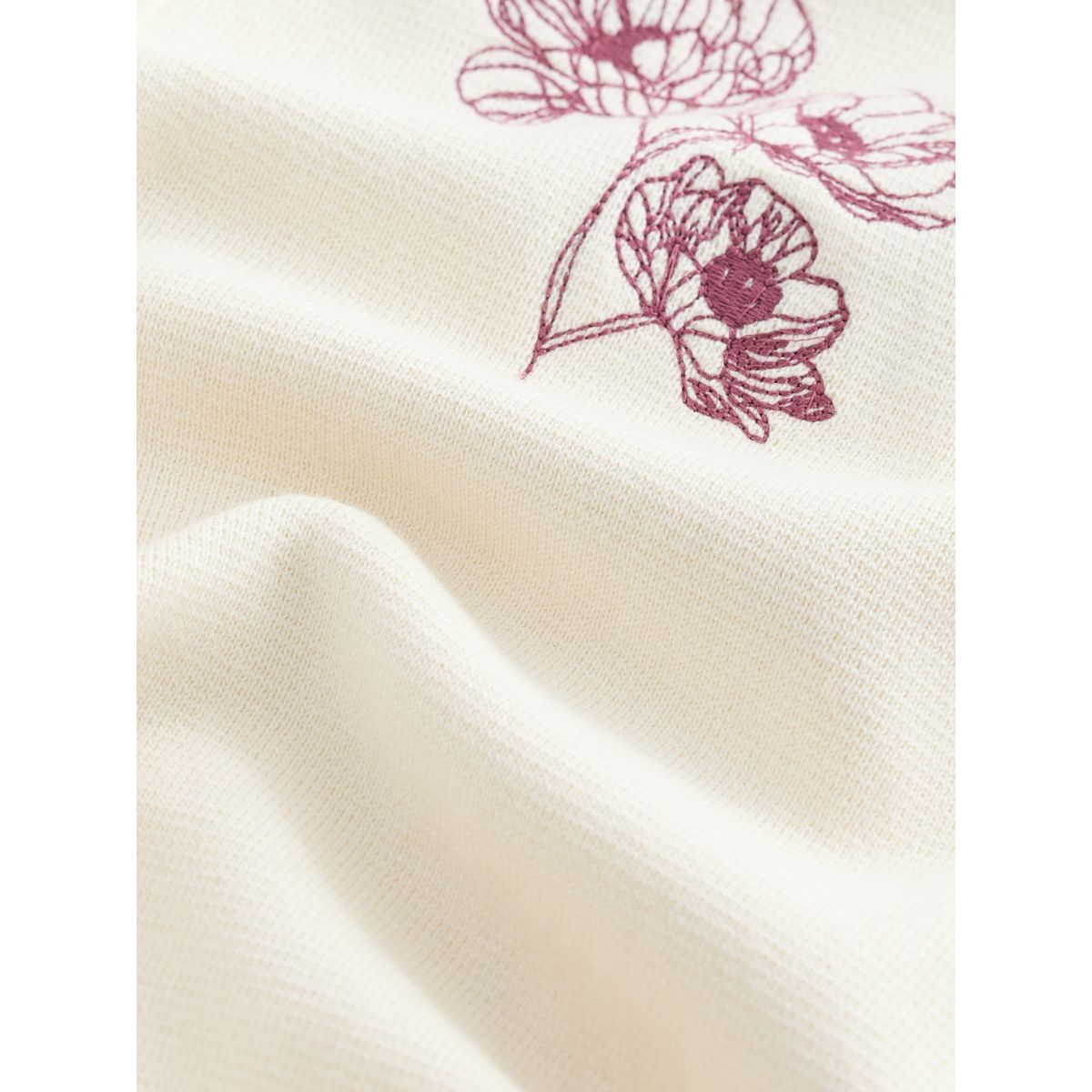 Chemise standard en maille à motif floral blanc écru, NEXT