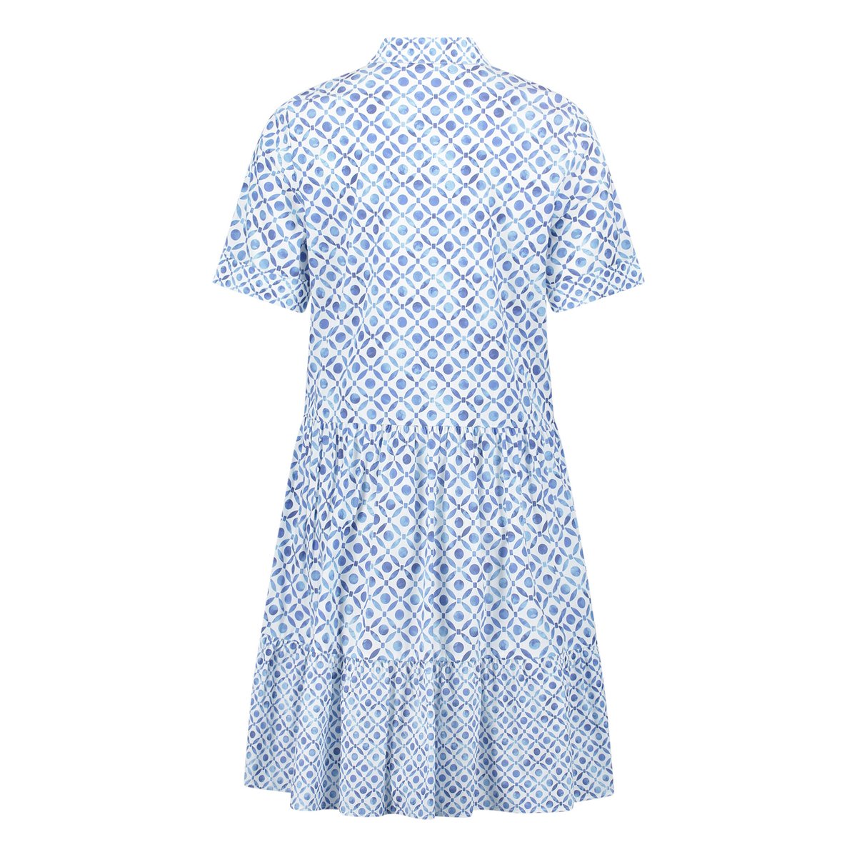 Robe-chemisier à motifs blanc/bleu, CARTOON