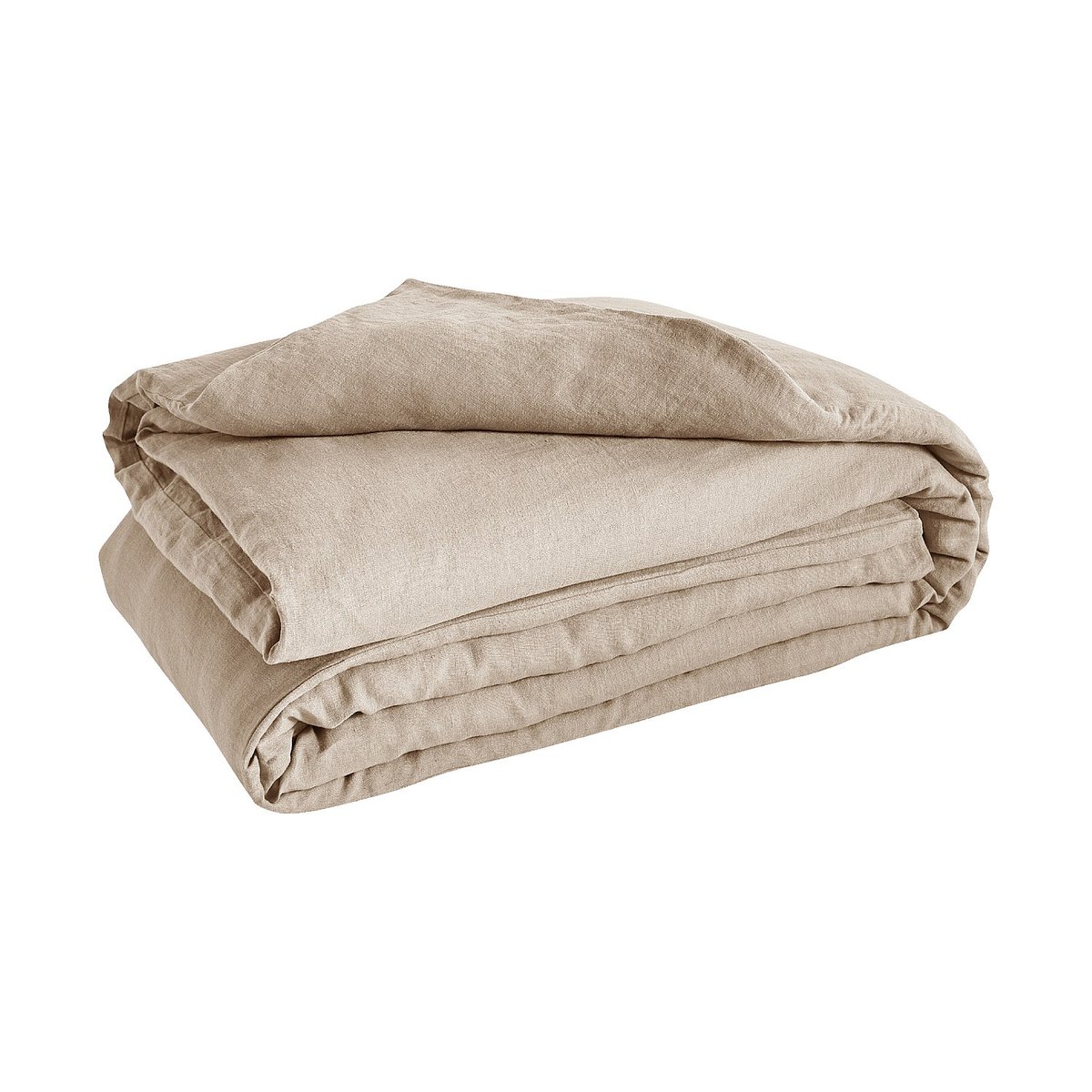 Housse de couette en lin BRUNELLE naturel clair, HABITAT