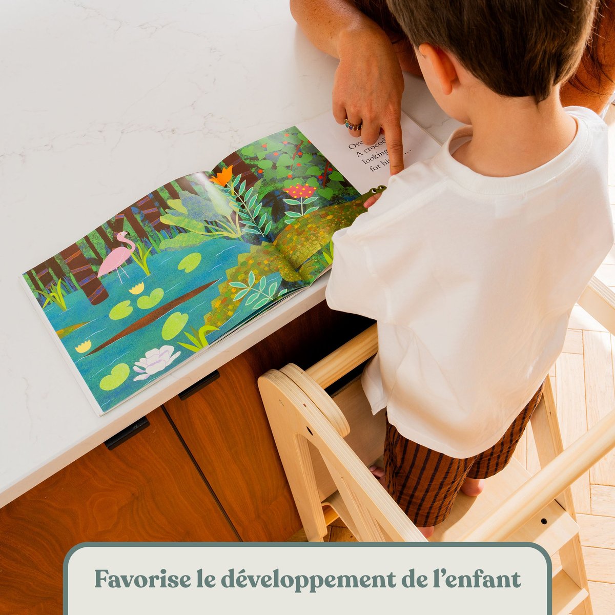 Tour d'apprentissage et tableau marron - blanc, ACTIVE TOTS