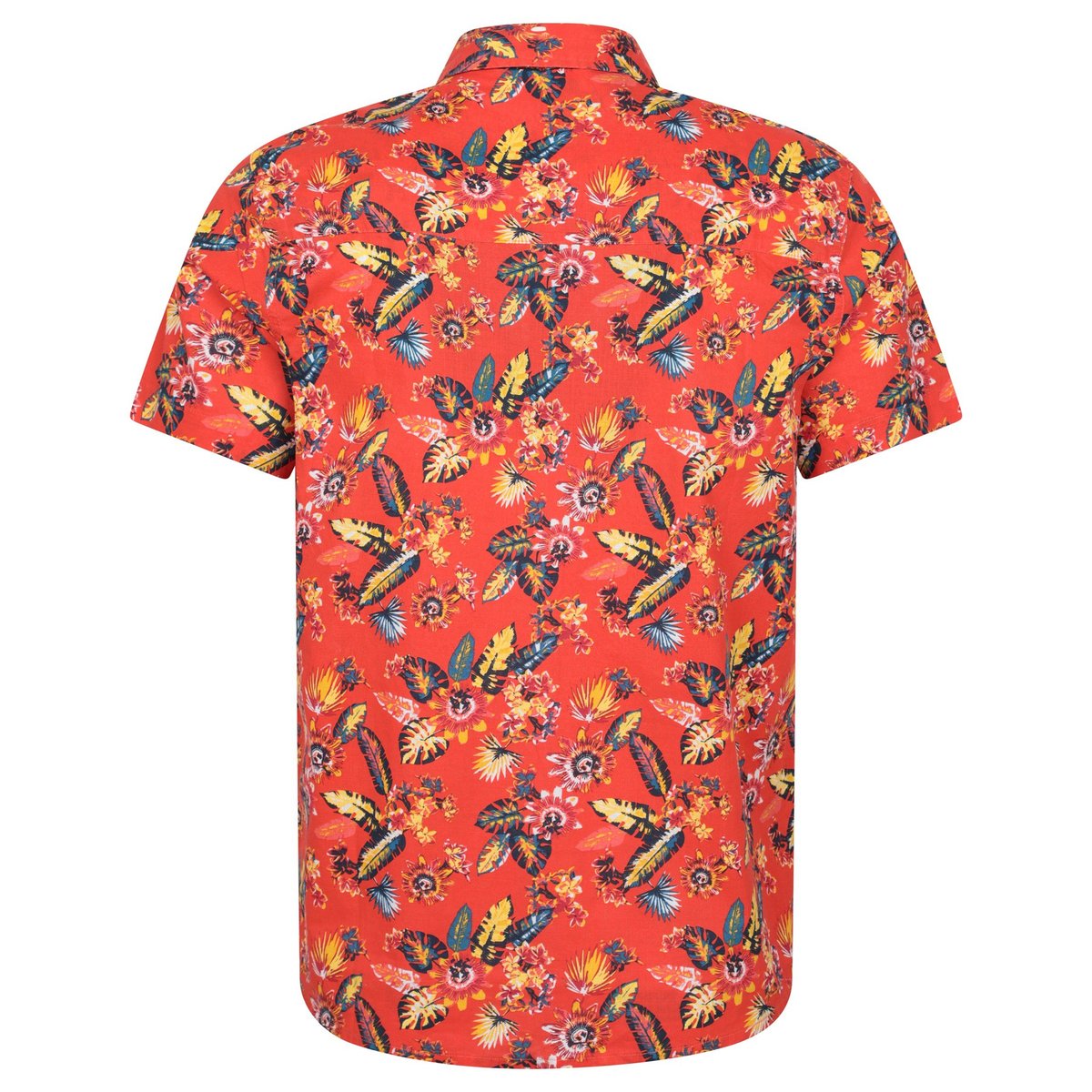 Chemise ample manches courtes motif/style feuilles tropicales TROPICAL orange, MOUNTAIN WAREHOUSE
