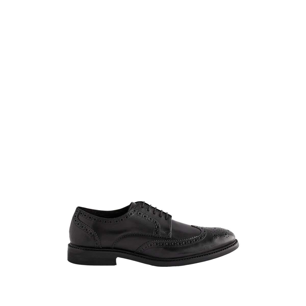 Chaussures richelieu en cuir noir, NEXT