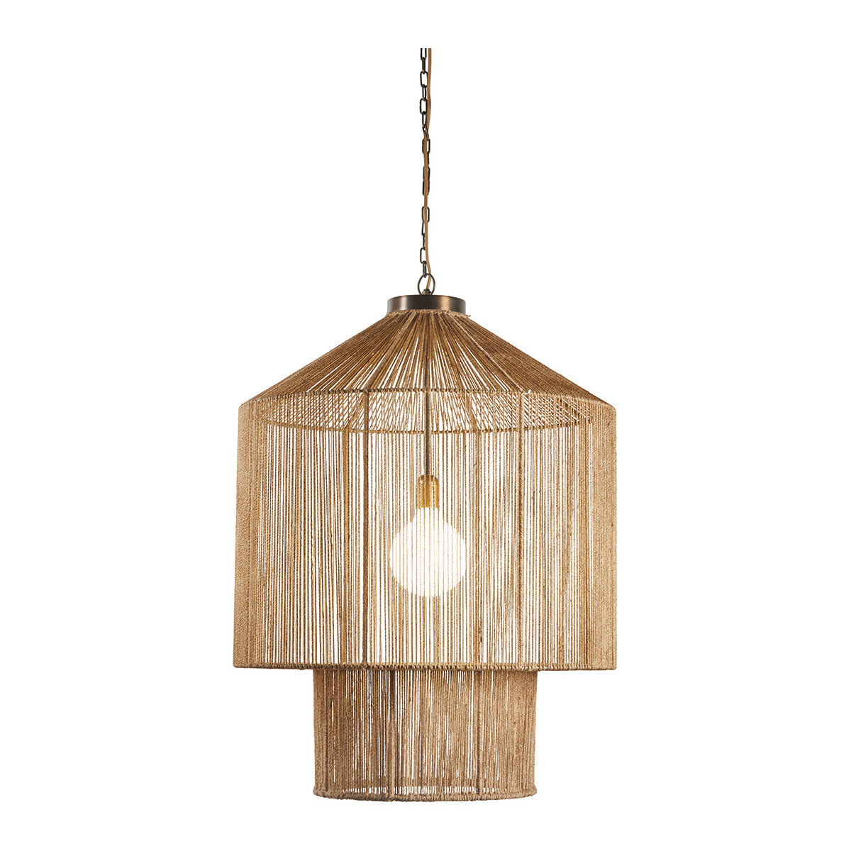 Suspension en jute v300233, BLANC D’IVOIRE