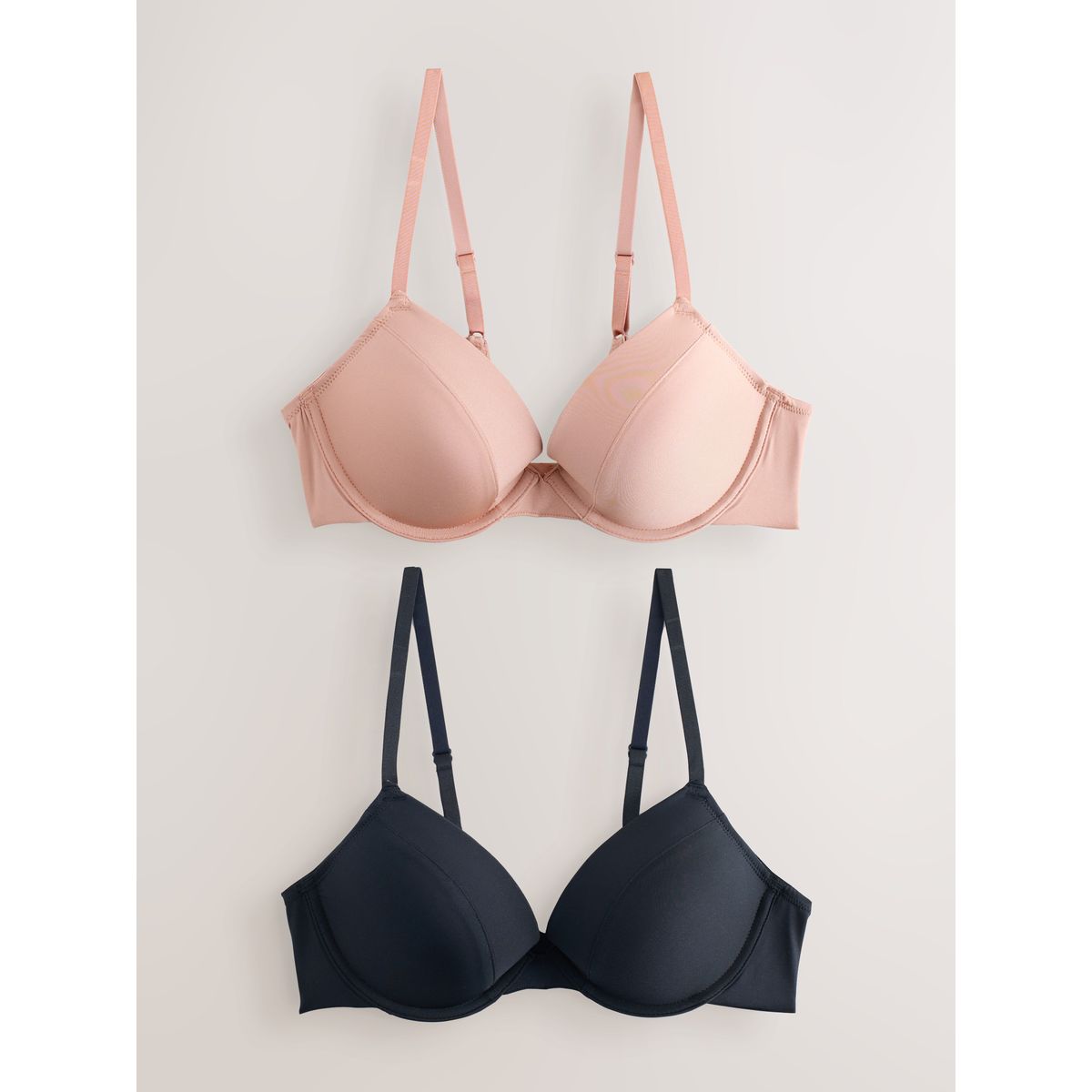 Soutien-gorge invisible, lot de 2 noir/chair, NEXT