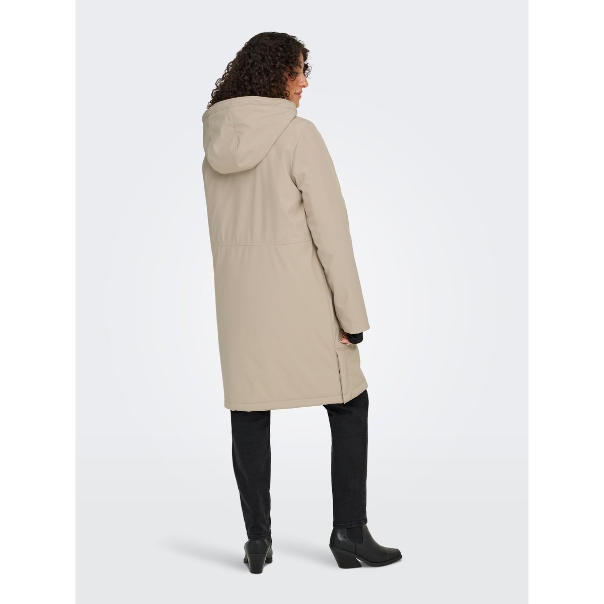 Parka longue à capuche humus, ONLY