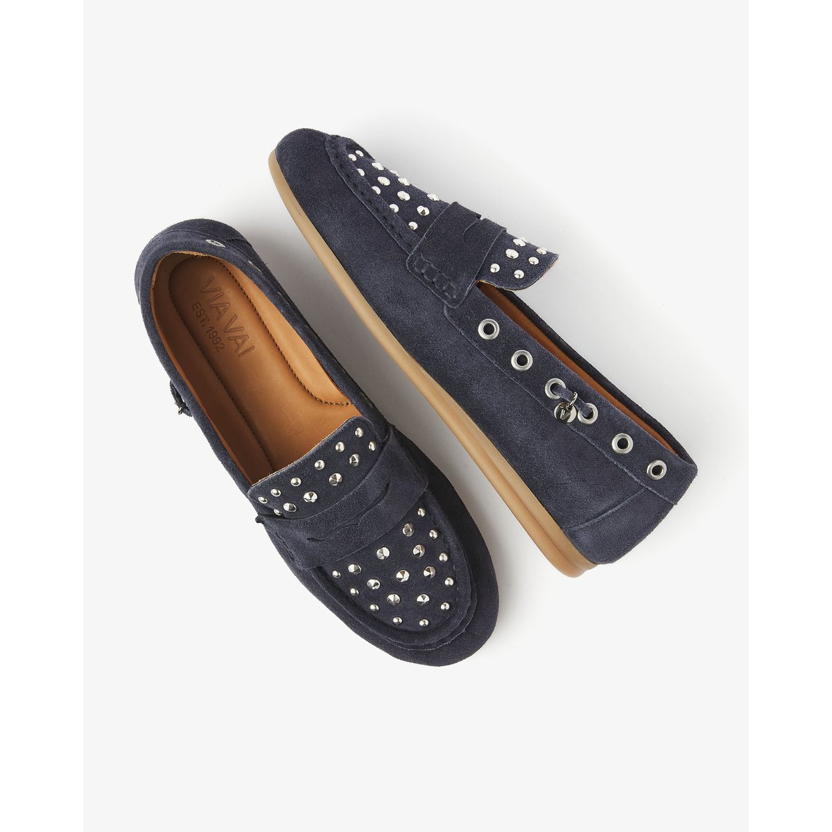 Mocassins JUNE MACY bleu, VIA VAI