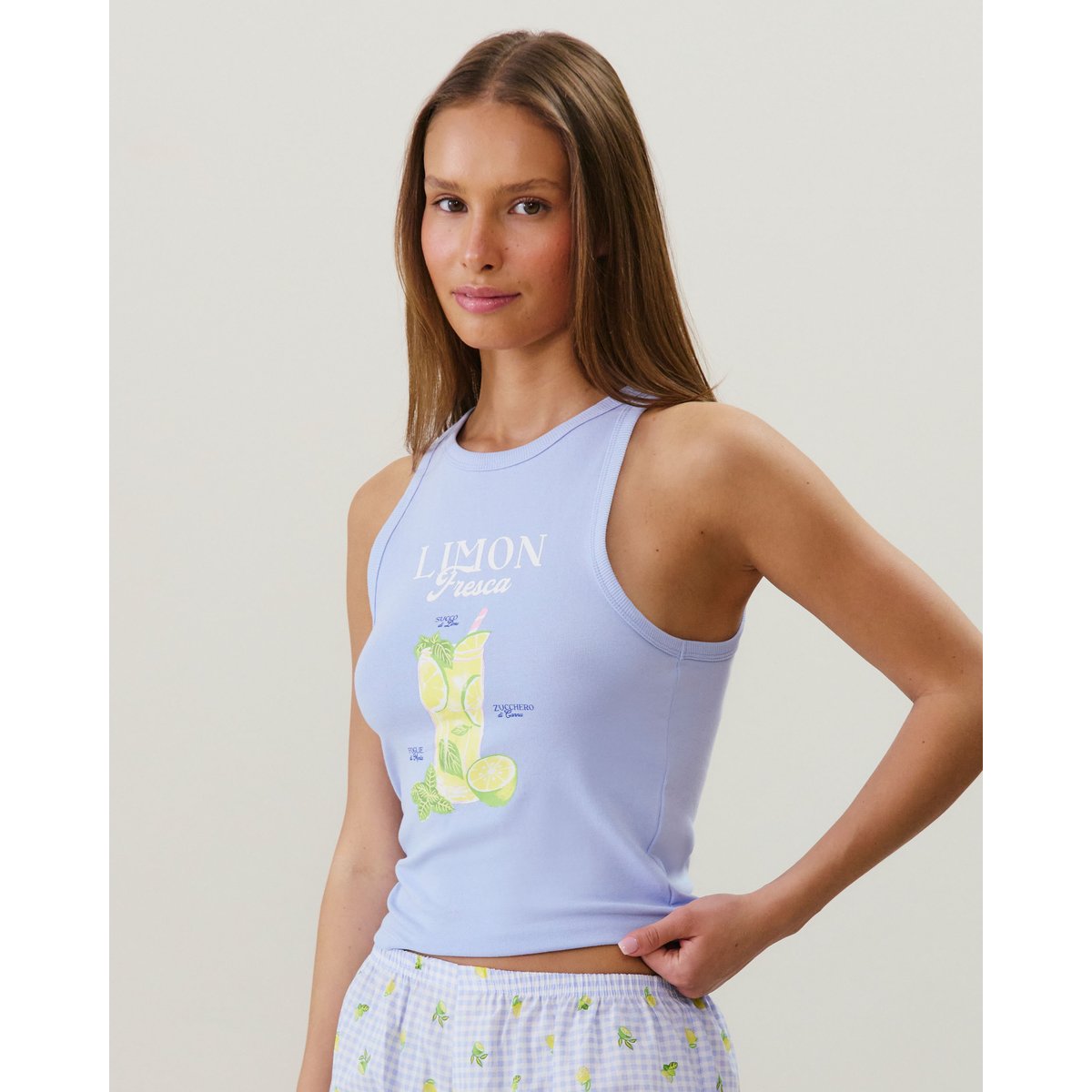 Top en jersey MOCKTIZ lilas, UNDIZ