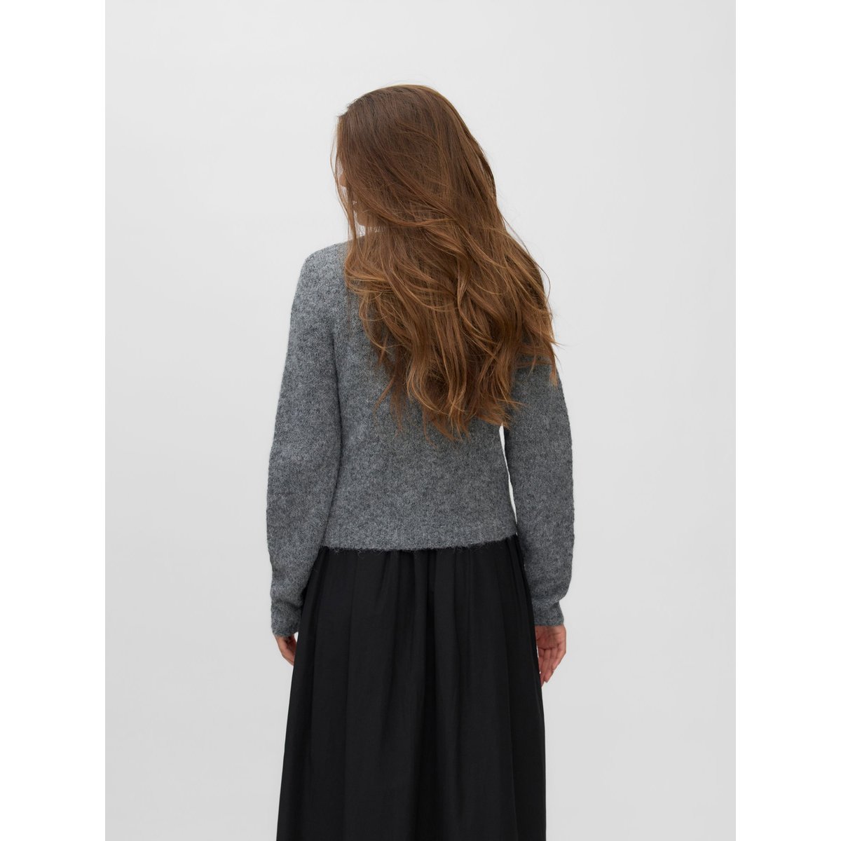 Pull dark grey melange, VERO MODA