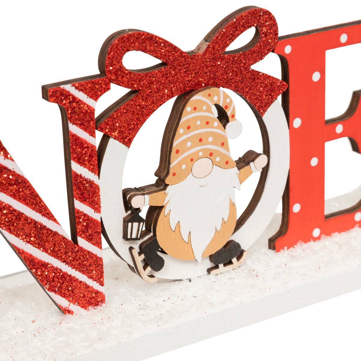 MOT BOIS NOEL GNOME RGE L24 rouge, ATMOSPHERA