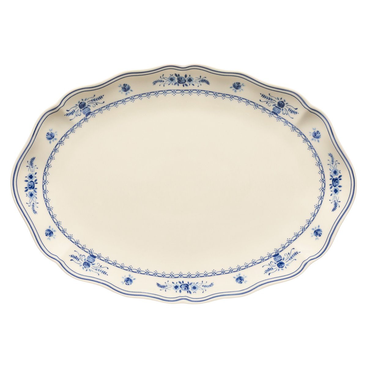 Grand Plat Ovale Vila beige-blue, COSTA NOVA