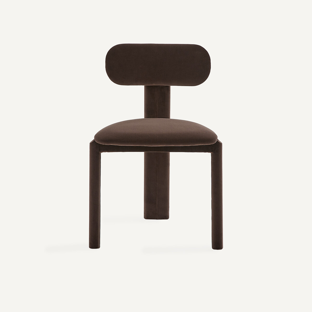 Sedia imbottita in velluto, Marais, design di Emmanuel Gallina marrone, EMMANUEL GALLINA X AM.PM