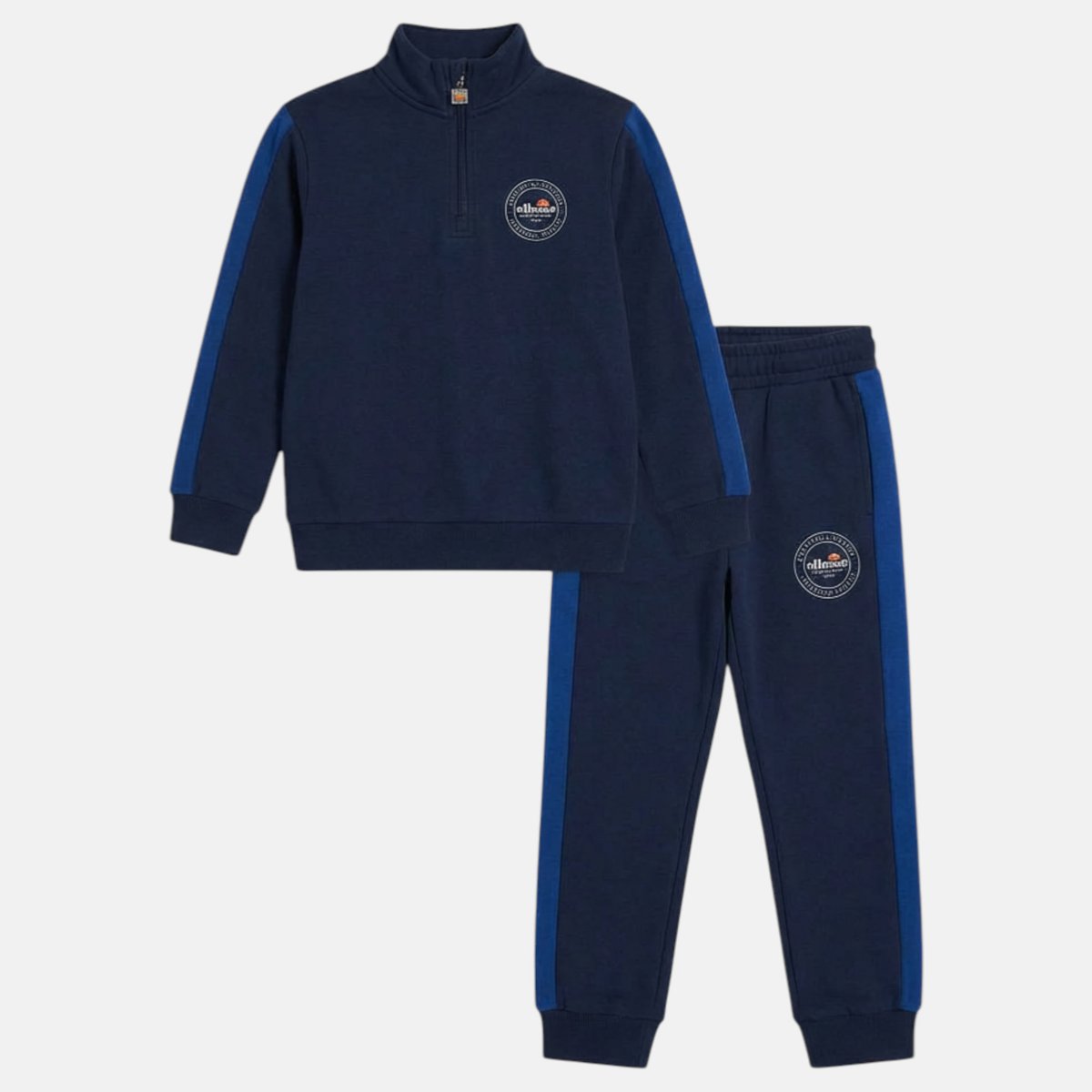 Ensemble veste zippée col montant et pantalon de jogging SQUAD bleu marine, ELLESSE