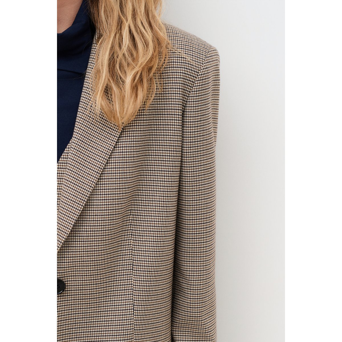 Veste droite col tailleur VOLTIGE taupe, CAROLL