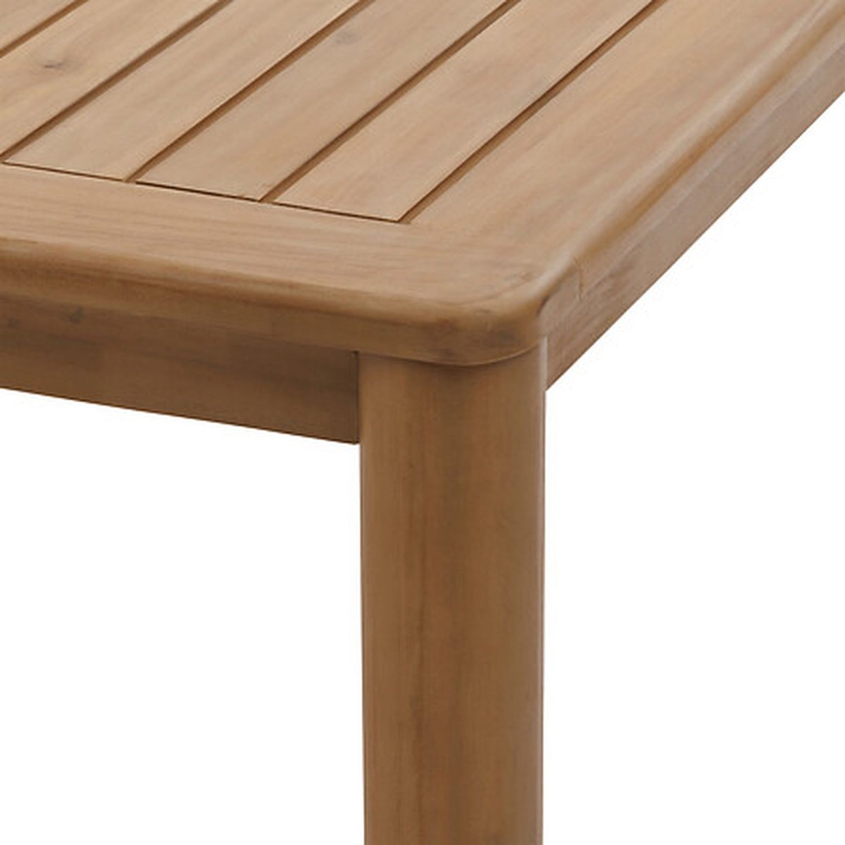 Table de jardin fixe rectangulaire en bois DEONA marron, HESPERIDE
