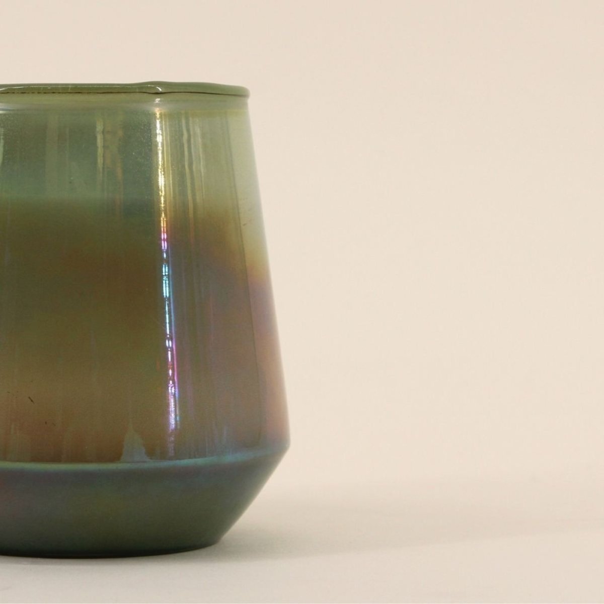 Bougie parfumée verre lustré 480g avec boite cadeau bleu, ORNAMI