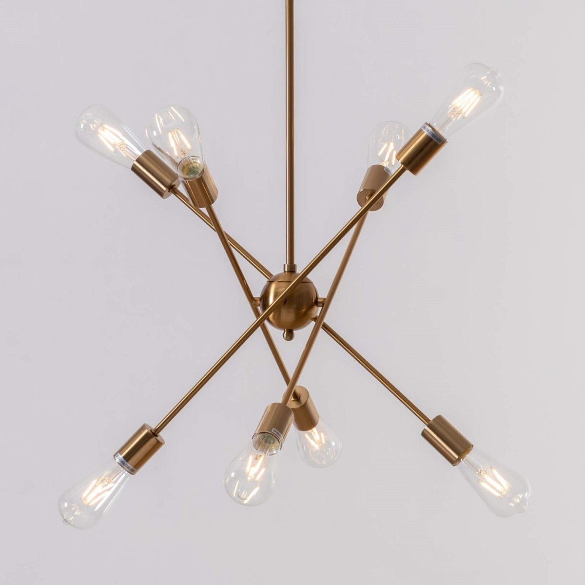 Suspension dorée à 8 lumières - SAGITTA laiton, KOSILUM