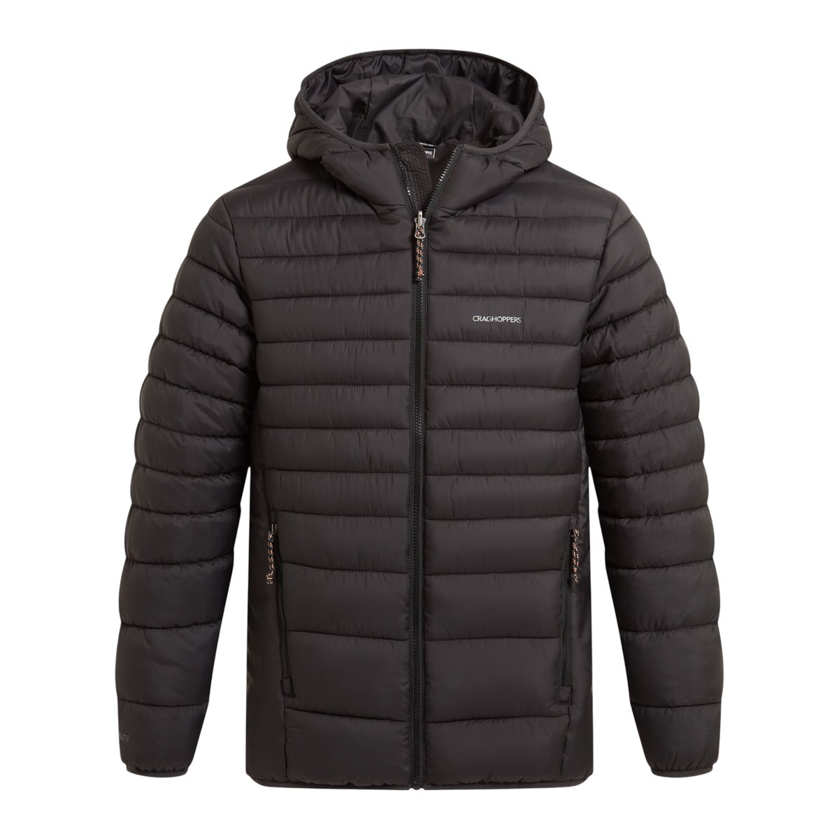 Veste matelassée pliable à capuche COMPRESSLITE noir, CRAGHOPPERS