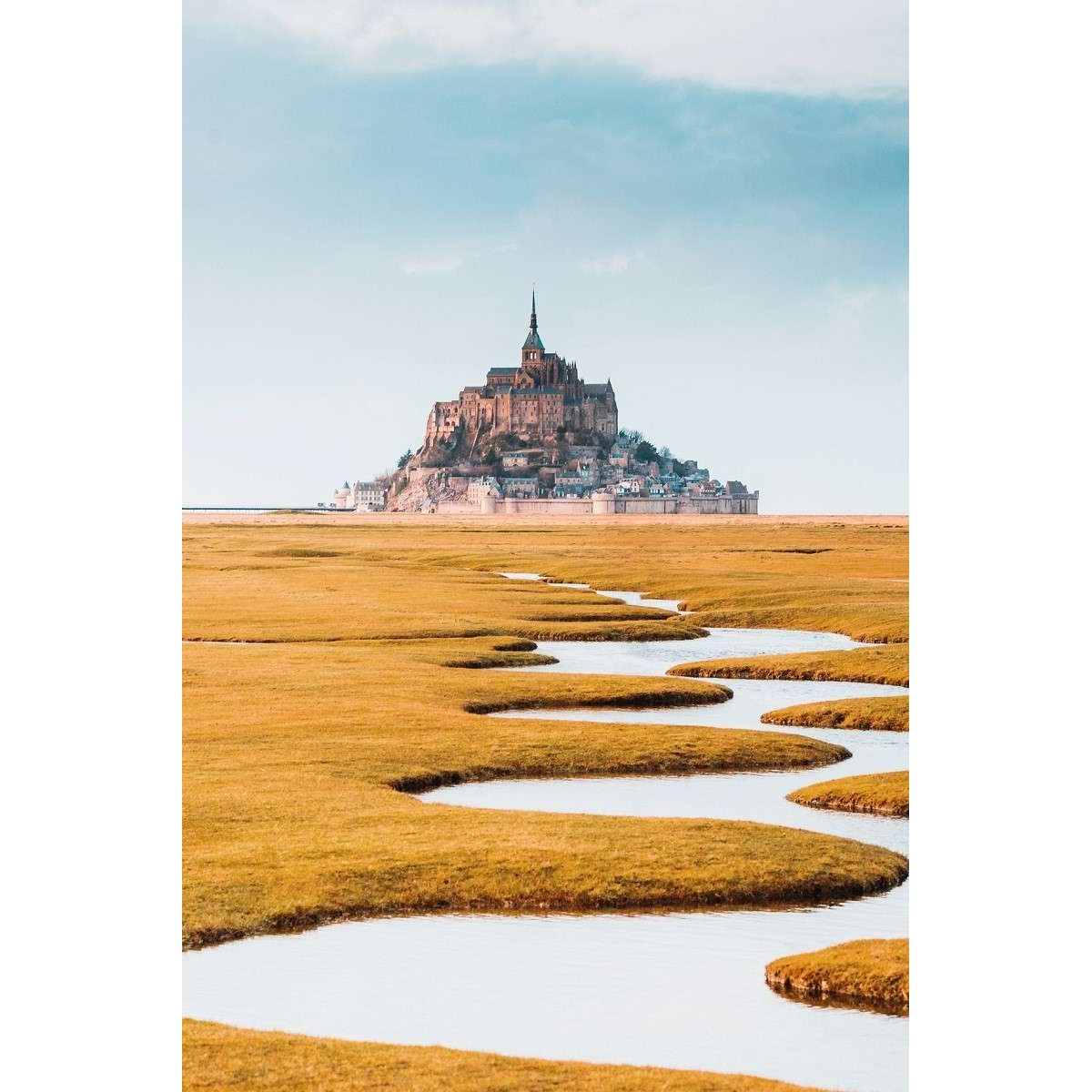 Tableau Mural Baie Mont-saint-michel ARCHITECTURE tableaux sur toile-jaune, CEANOTHE