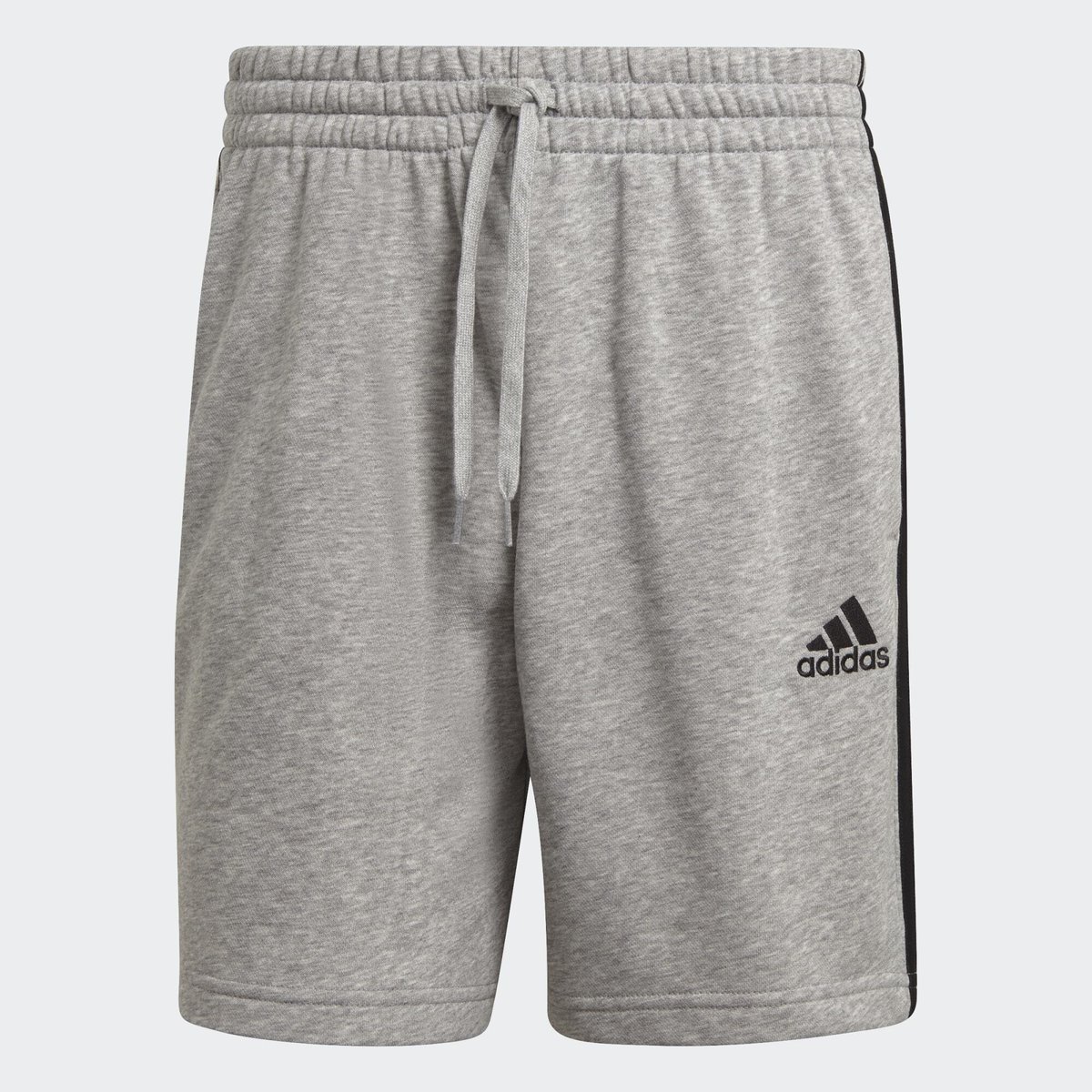 Short Avec Petit Logo + 3 Bandes gris chiné, adidas Performance