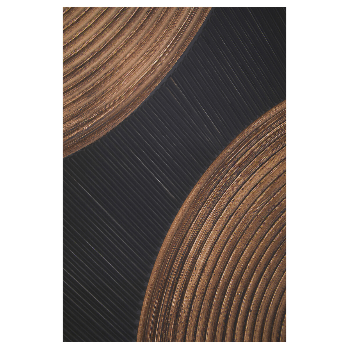80cm Black & Brown Textured Wall Art natural, FIFTY FIVE SOUTH