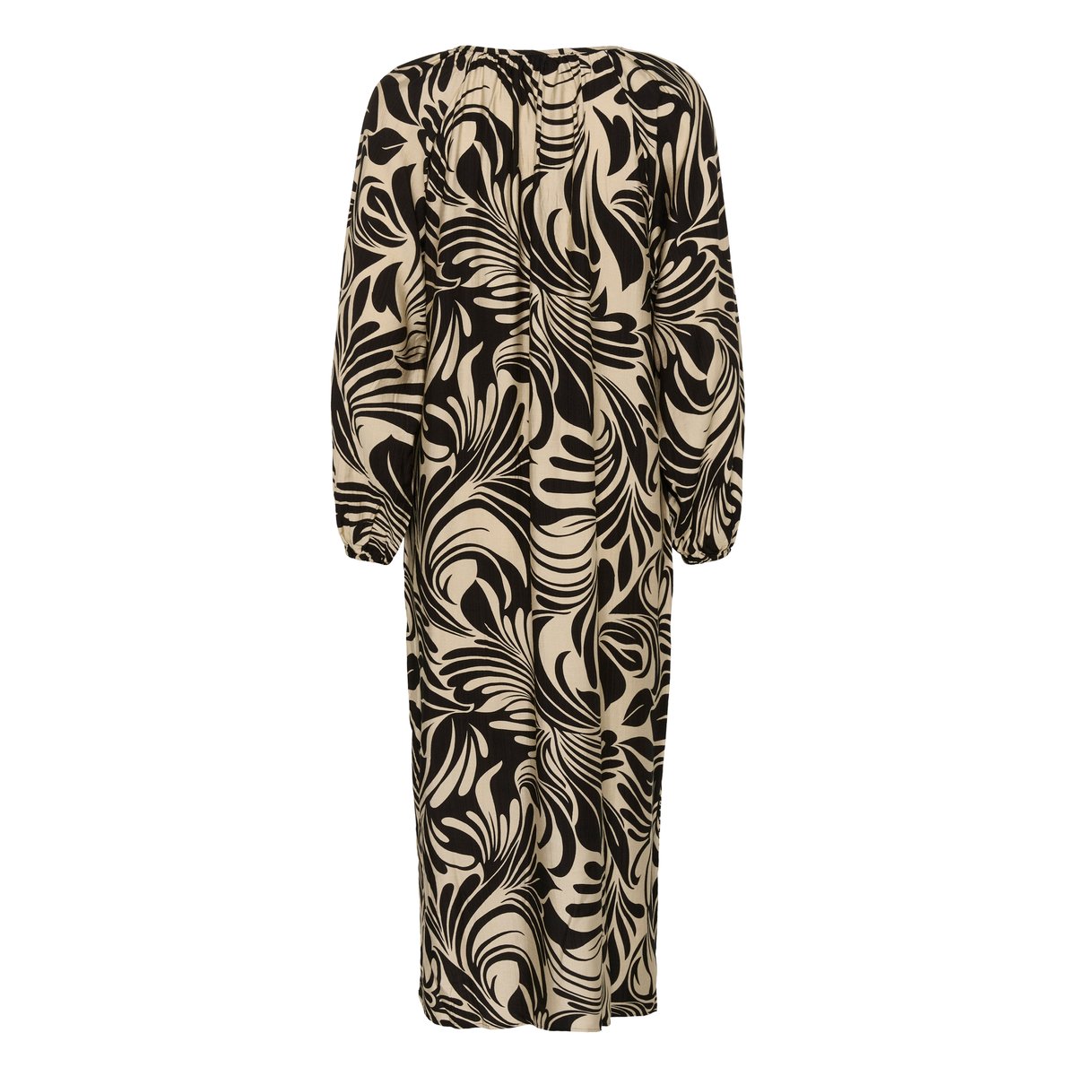 Robe beige feather gray/noir graphic, KAFFE