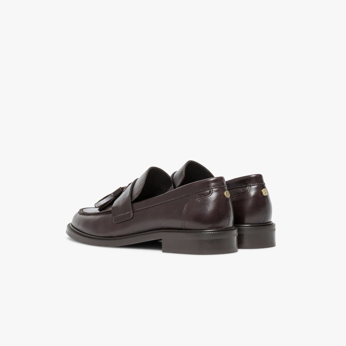 Mocassin en cuir ANDAYA marron chocolat, BOCAGE